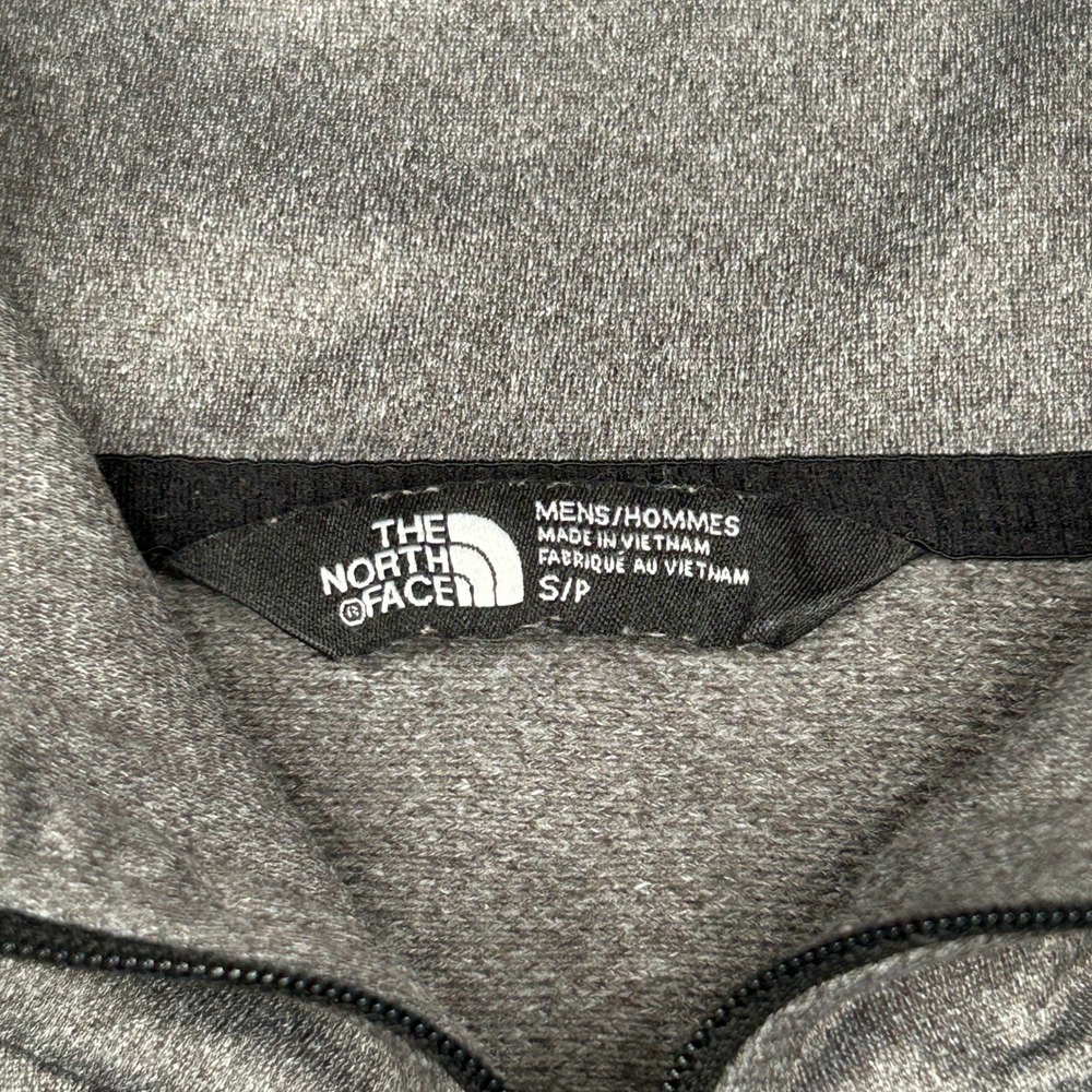 The North Face Quarter Zip Pullover Gray Heathered Active Top Mens Small - Picture 5 of 5